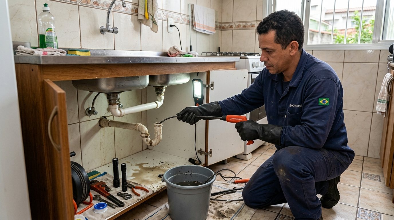 Troca de Flexíveis e Conexões em Praia Grande‑SP